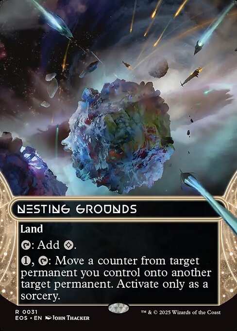Nesting Grounds (31) - BORDERLESS - FULL ART (Foil) - Edge of Eternities: Stellar Sights - Game On