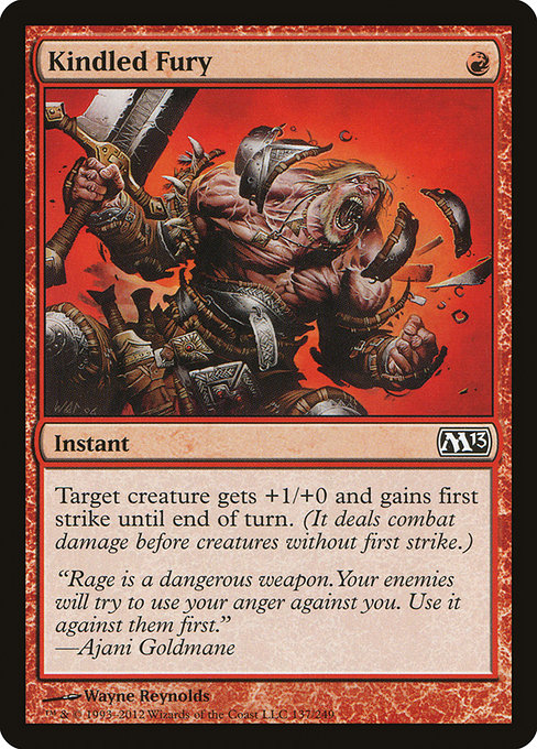 Kindled Fury (137) (Foil) - Magic 2013 - Game On