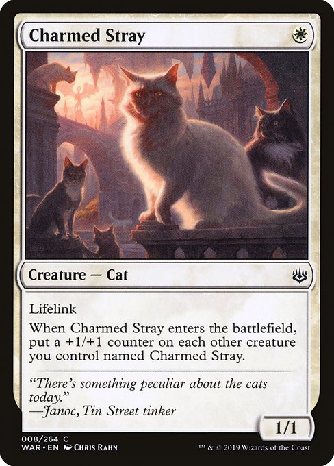 Charmed Stray (8) (Foil) - War of the Spark - Game On