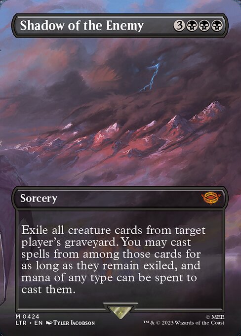 Shadow of the Enemy (424) - BORDERLESS - FULL ART - The Lord of the Rings: Tales of Middle-earth - Game On