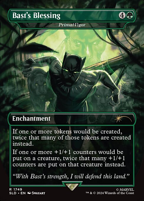 Primal Vigor (1749) - BORDERLESS - FULL ART (Foil) - Secret Lair Drop - Game On