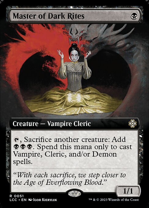 Master of Dark Rites (51) - EXTENDED ART - The Lost Caverns of Ixalan Commander - Game On