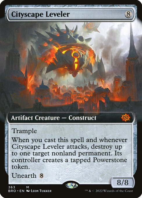 Cityscape Leveler (363) - EXTENDED ART (Foil) - The Brothers' War - Game On