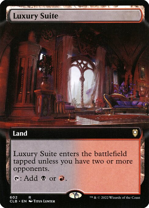 Luxury Suite (602) - EXTENDED ART (Foil) - Commander Legends: Battle for Baldur's Gate - Game On