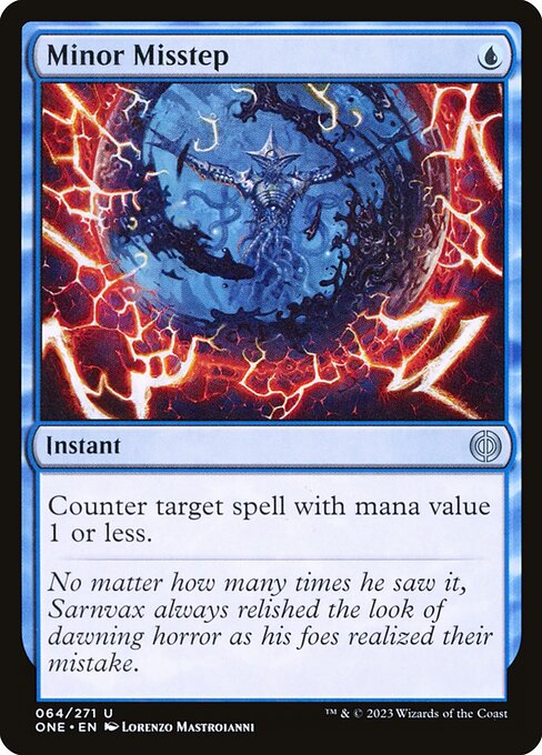 Minor Misstep (64) (Foil) - Phyrexia: All Will Be One - Game On