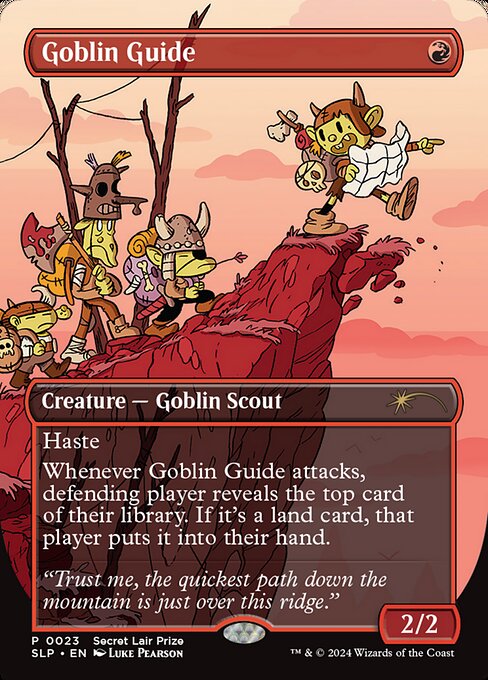 Goblin Guide (23) - BORDERLESS - FULL ART - Secret Lair Showdown - Game On