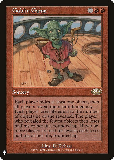 Goblin Game (PLS-61) - The List - Game On