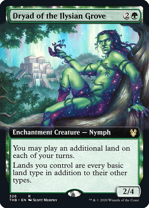 Dryad of the Ilysian Grove (326) - EXTENDED ART - Theros Beyond Death - Game On