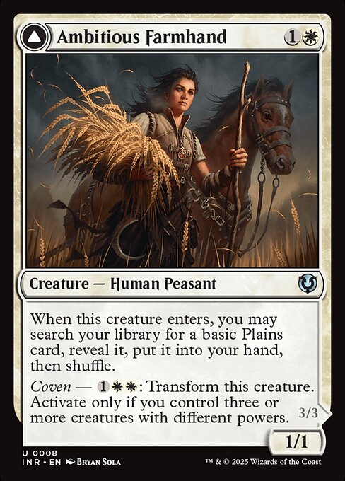 Ambitious Farmhand // Seasoned Cathar (8) - Innistrad Remastered - Game On
