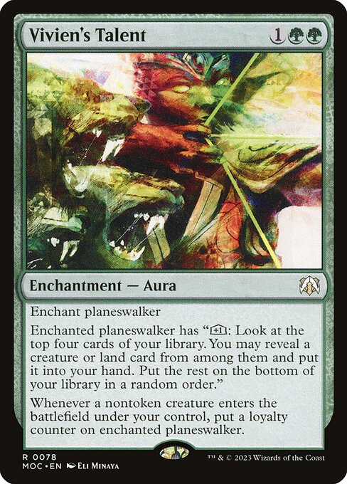 Vivien's Talent (78) (Foil) - March of the Machine Commander - Game On