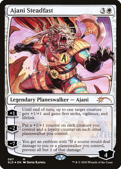 Ajani Steadfast (87) (Foil) - Secret Lair Drop - Game On