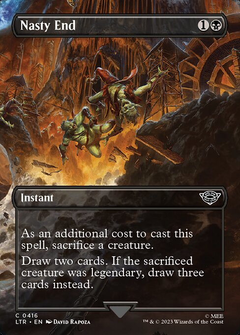 Nasty End (416) - BORDERLESS - FULL ART - The Lord of the Rings: Tales of Middle-earth - Game On