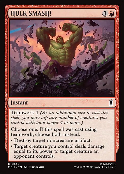 HULK SMASH! (135) (Foil) - Marvel Super Heroes - Game On