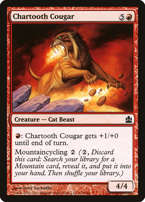 Chartooth Cougar (115) - Commander 2011 - Game On