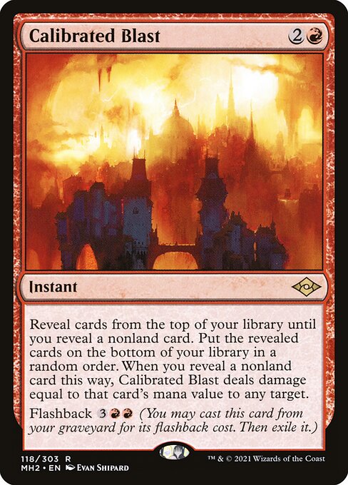 Calibrated Blast (118) (Foil) - Modern Horizons 2 - Game On