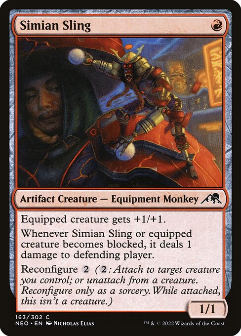 Simian Sling (163) - Kamigawa: Neon Dynasty - Game On