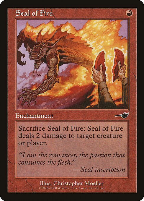 Seal of Fire (98) (Foil) - Nemesis - Game On
