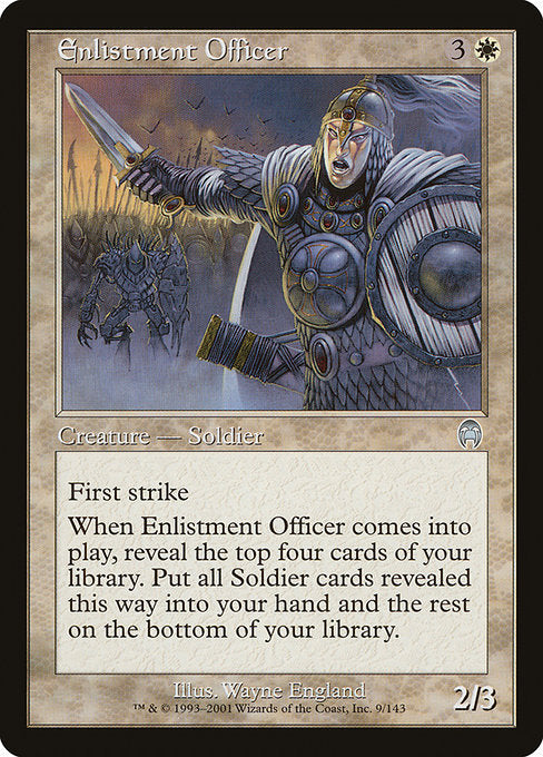 Enlistment Officer (9) - Apocalypse - Game On