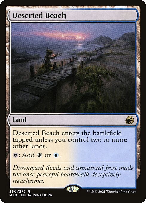 Deserted Beach (260) (Foil) - Innistrad: Midnight Hunt - Game On