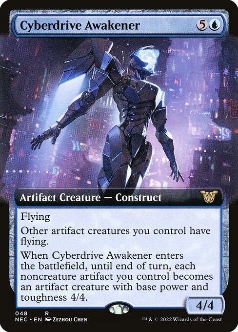 Cyberdrive Awakener (48) - EXTENDED ART - Neon Dynasty Commander - Game On