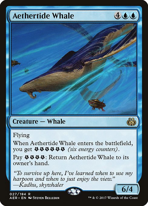 Aethertide Whale (27) (Foil) - Aether Revolt - Game On