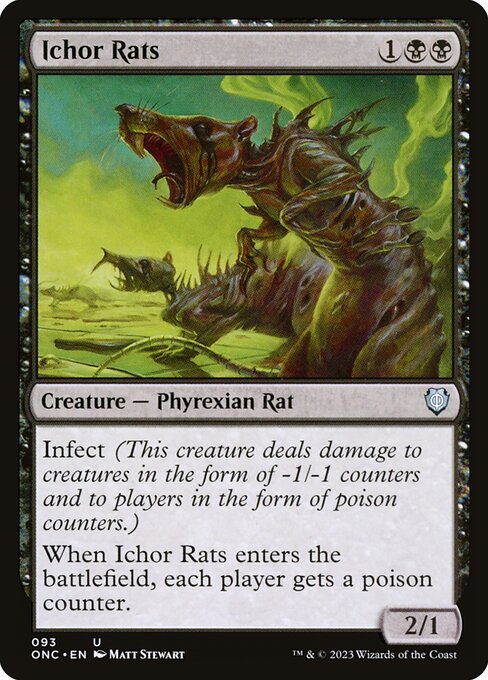 Ichor Rats (93) - Phyrexia: All Will Be One Commander - Game On