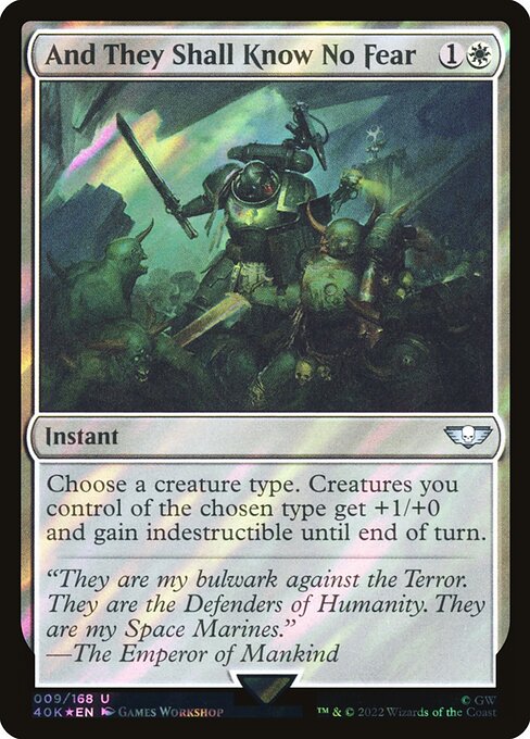 And They Shall Know No Fear (9★) (Foil) - Warhammer 40,000 Commander - Game On