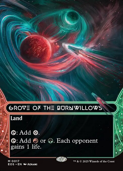 Grove of the Burnwillows (17) - BORDERLESS - FULL ART - Edge of Eternities: Stellar Sights - Game On