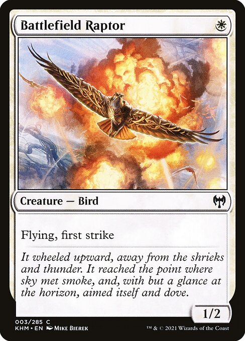 Battlefield Raptor (3) (Foil) - Kaldheim - Game On