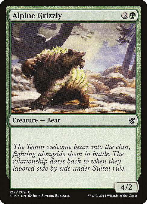 Alpine Grizzly (127) - Khans of Tarkir - Game On