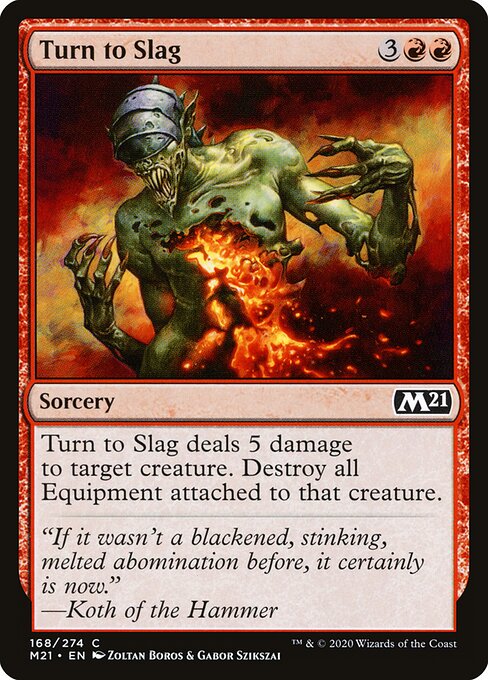 Turn to Slag (168) - Core Set 2021 - Game On