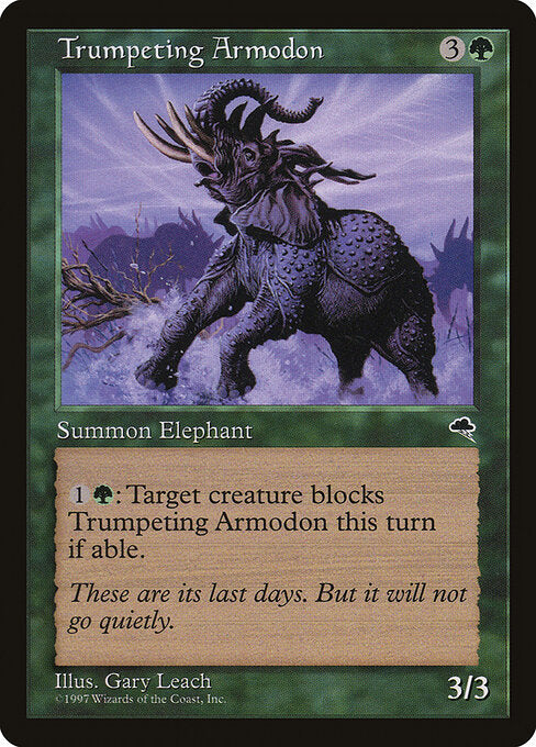 Trumpeting Armodon (262) - Tempest - Game On