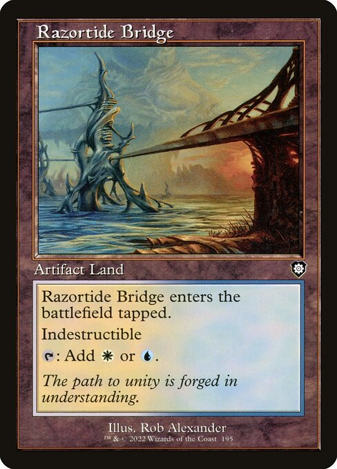 Razortide Bridge (195) - The Brothers' War Commander - Game On