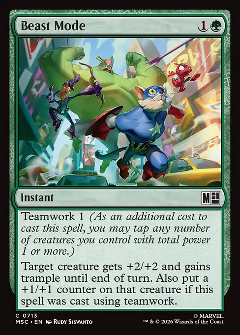 Beast Mode (713) - Marvel Super Heroes Commander - Game On