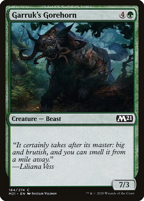 Garruk's Gorehorn (184) - Core Set 2021 - Game On
