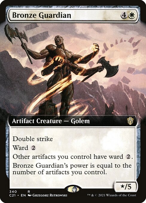 Bronze Guardian (340) - EXTENDED ART - Commander 2021 - Game On