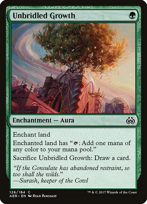 Unbridled Growth (126) (Foil) - Aether Revolt - Game On