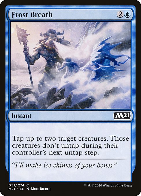 Frost Breath (51) (Foil) - Core Set 2021 - Game On