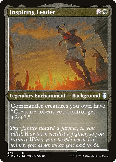 Inspiring Leader (475) (Etched) - Commander Legends: Battle for Baldur's Gate - Game On