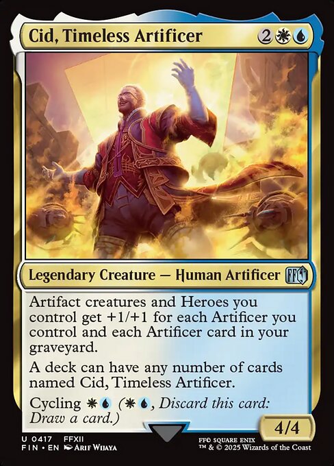 Cid, Timeless Artificer (417) (Foil) - Final Fantasy - Game On