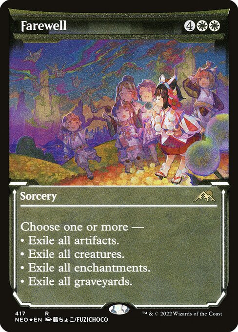 Farewell (417) - SHOWCASE (Etched) - Kamigawa: Neon Dynasty - Game On