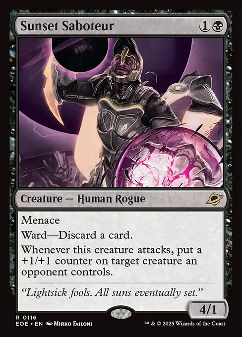 Sunset Saboteur (116) (Foil) - Edge of Eternities - Game On