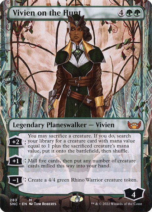 Vivien on the Hunt (283) - BORDERLESS - FULL ART - Streets of New Capenna - Game On
