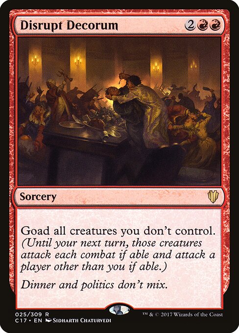 Disrupt Decorum (25) - Commander 2017 - Game On