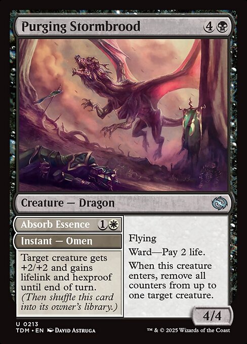 Purging Stormbrood // Absorb Essence (213) (Foil) - Tarkir: Dragonstorm - Game On