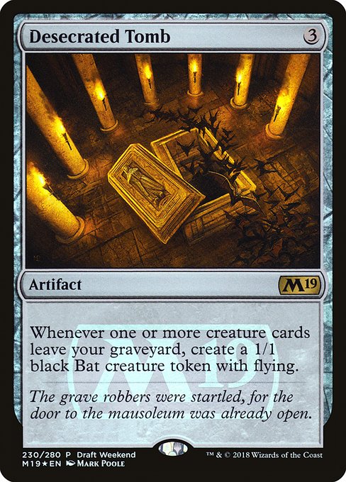 Desecrated Tomb (230) (Foil) - Core Set 2019 Promos - Game On