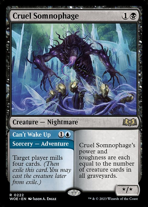 Cruel Somnophage // Can't Wake Up (222) - Wilds of Eldraine - Game On