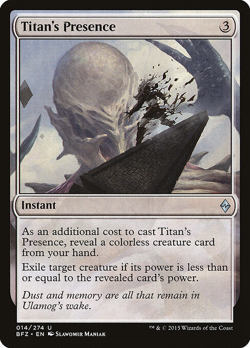 Titan's Presence (14) - Battle for Zendikar - Game On