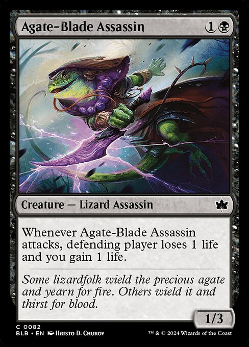 Agate-Blade Assassin (82) (Foil) - Bloomburrow - Game On