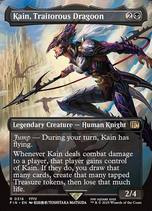 Kain, Traitorous Dragoon (316) - BORDERLESS - FULL ART - Final Fantasy - Game On